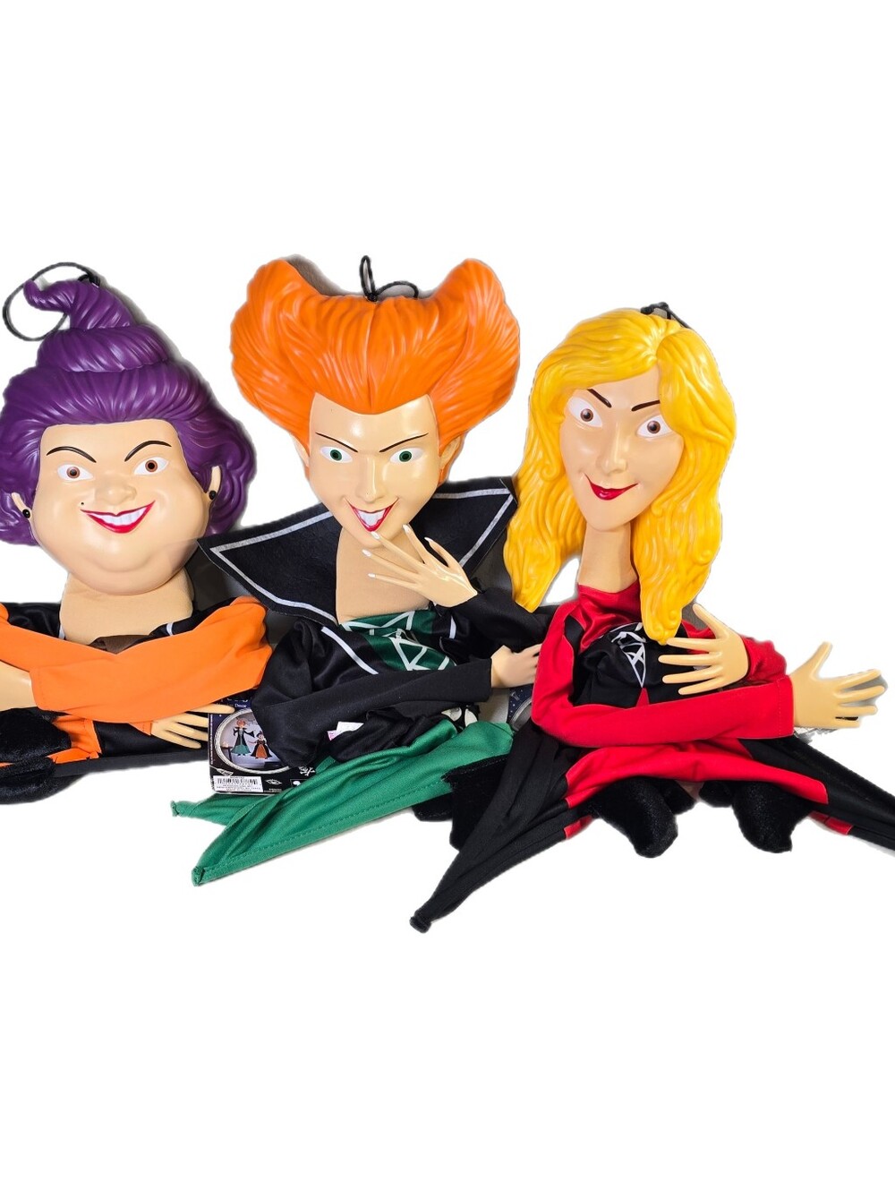 NEW Halloween Hocus Pocus Sisters Set Of 3 Hanging Figure Decorations - NWT